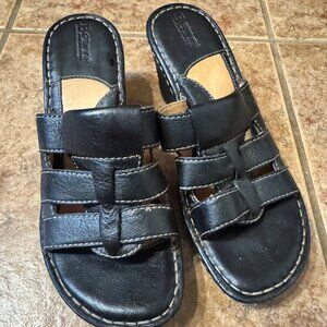 Born Slip On Wedge Sandals